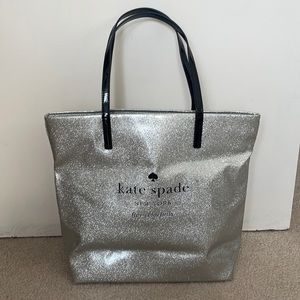 KATE SPADE sparkle glitter tote bag